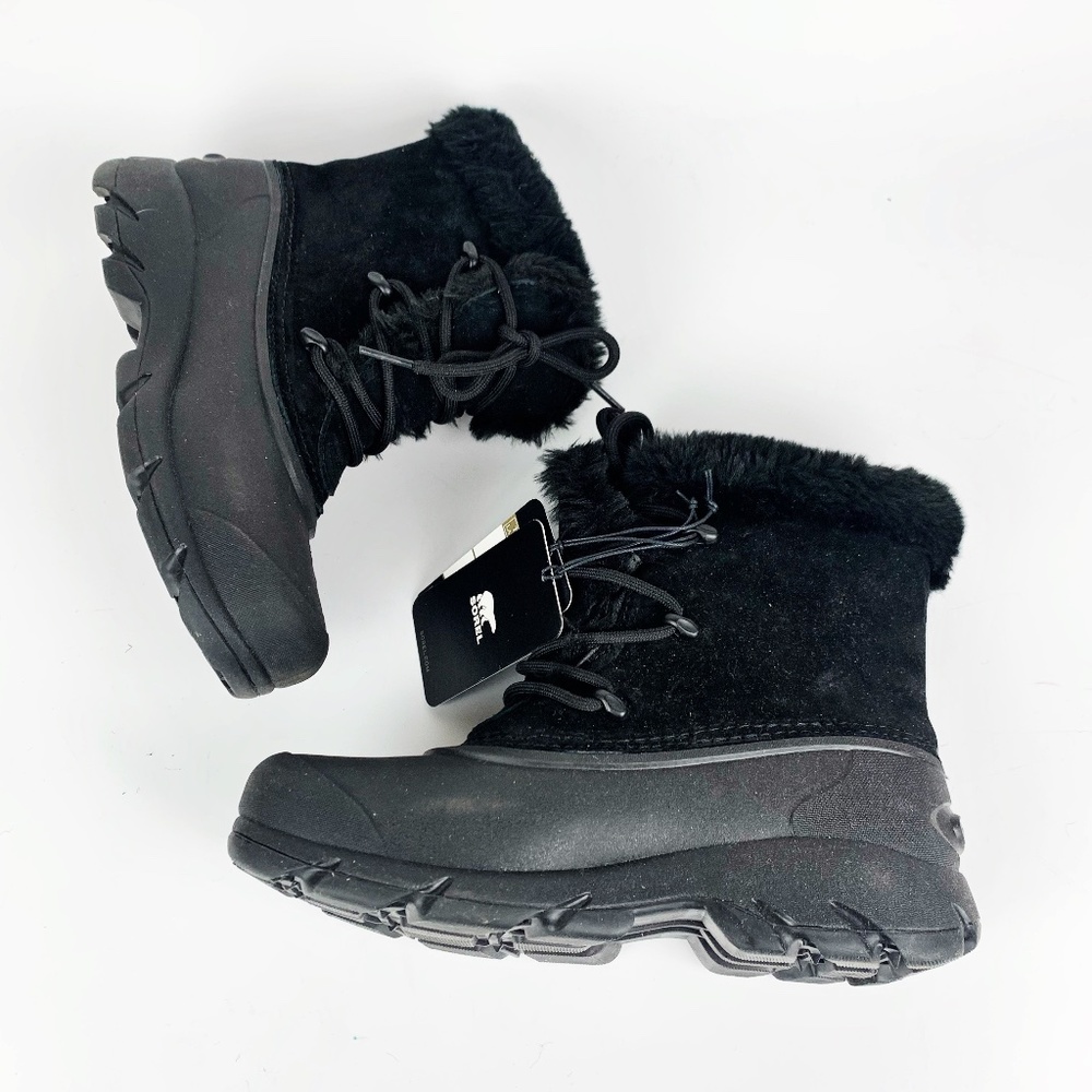 SOREL Snow Angel Lace Up Waterproof Winter Boots Women's Faux Fur SZ 6 NEW - Picture 10 of 14